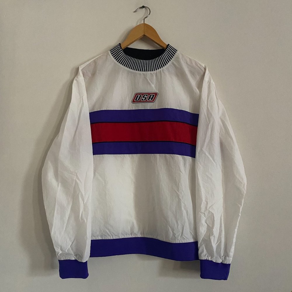 NEW Retro USA Pullover Windbreaker
